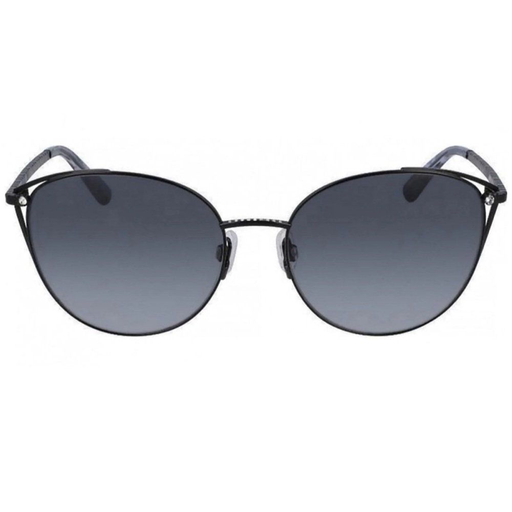 Purple Cat-Eye Sunglasses with Gradient Lenses made with real Swarovski crystals - Picture 3 of 3